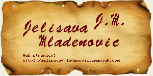 Jelisava Mladenović vizit kartica